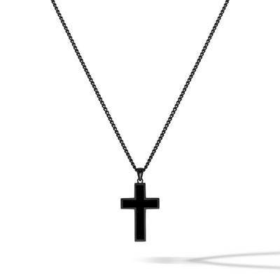 Cross Necklace Roblox The Cross Pendant Darkened Stainless Steel Vincero  Collective