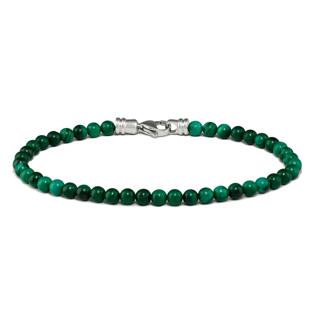 4mm Bead Bracelet - Malachite | Vincero | Vincero Collective