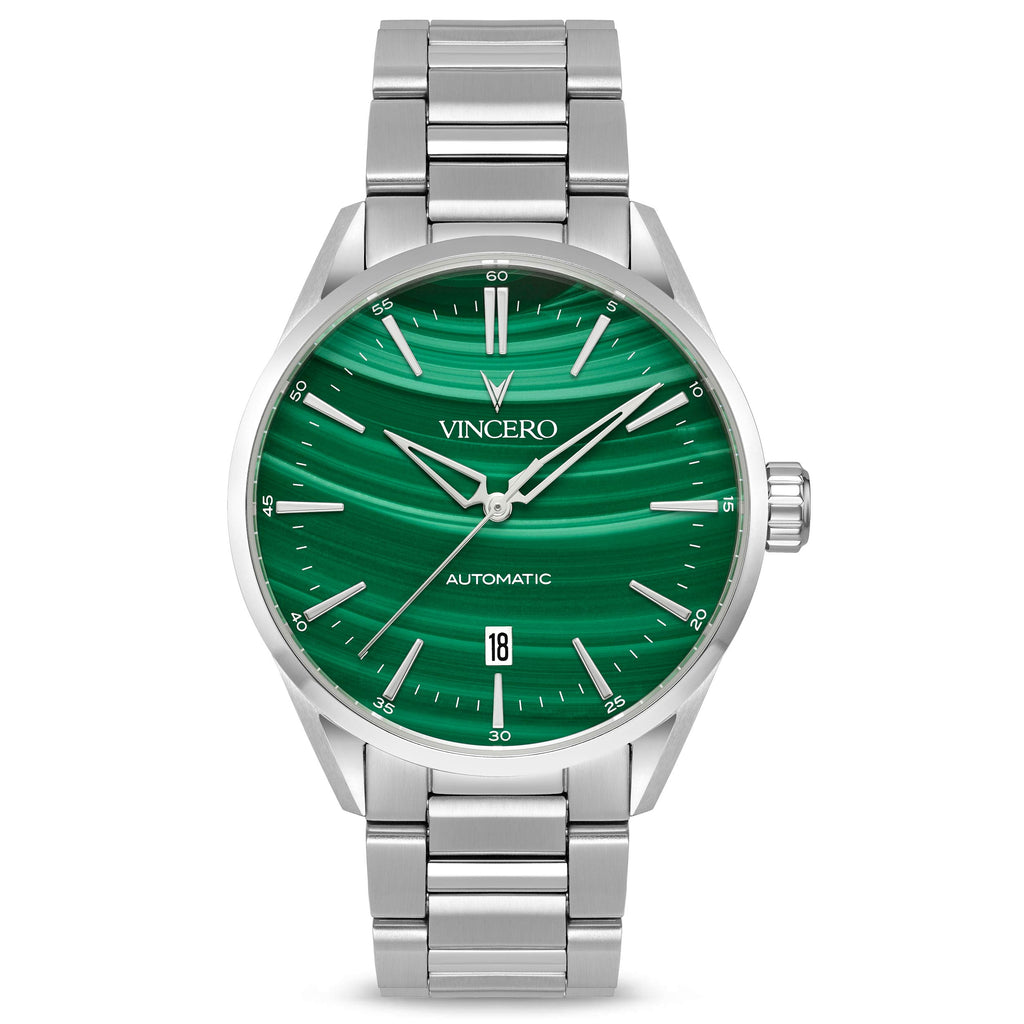 Icon Automatic - Silver Malachite | Vincero Collective