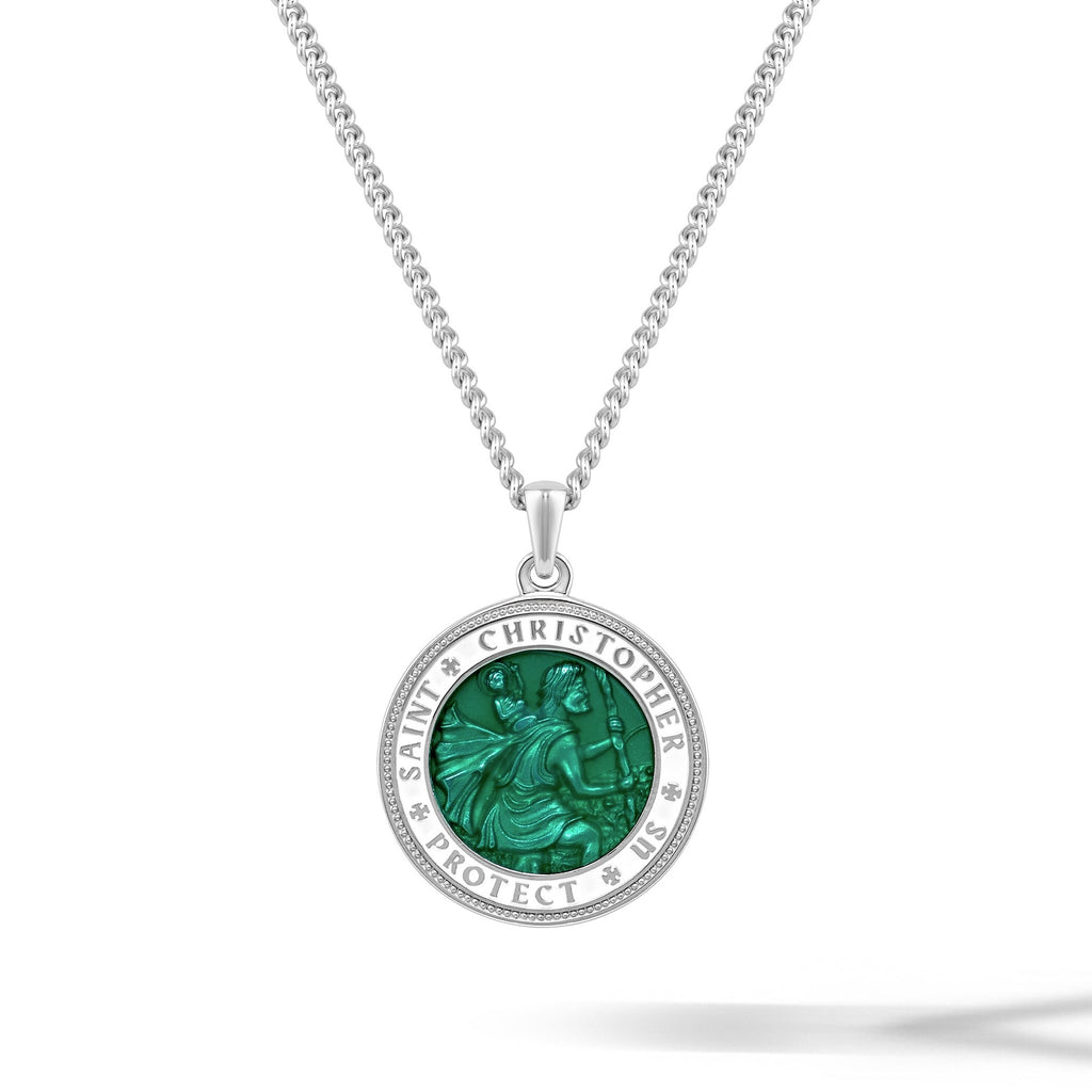 St. Christopher Pendant - Emerald Green | Vincero | Vincero Collective
