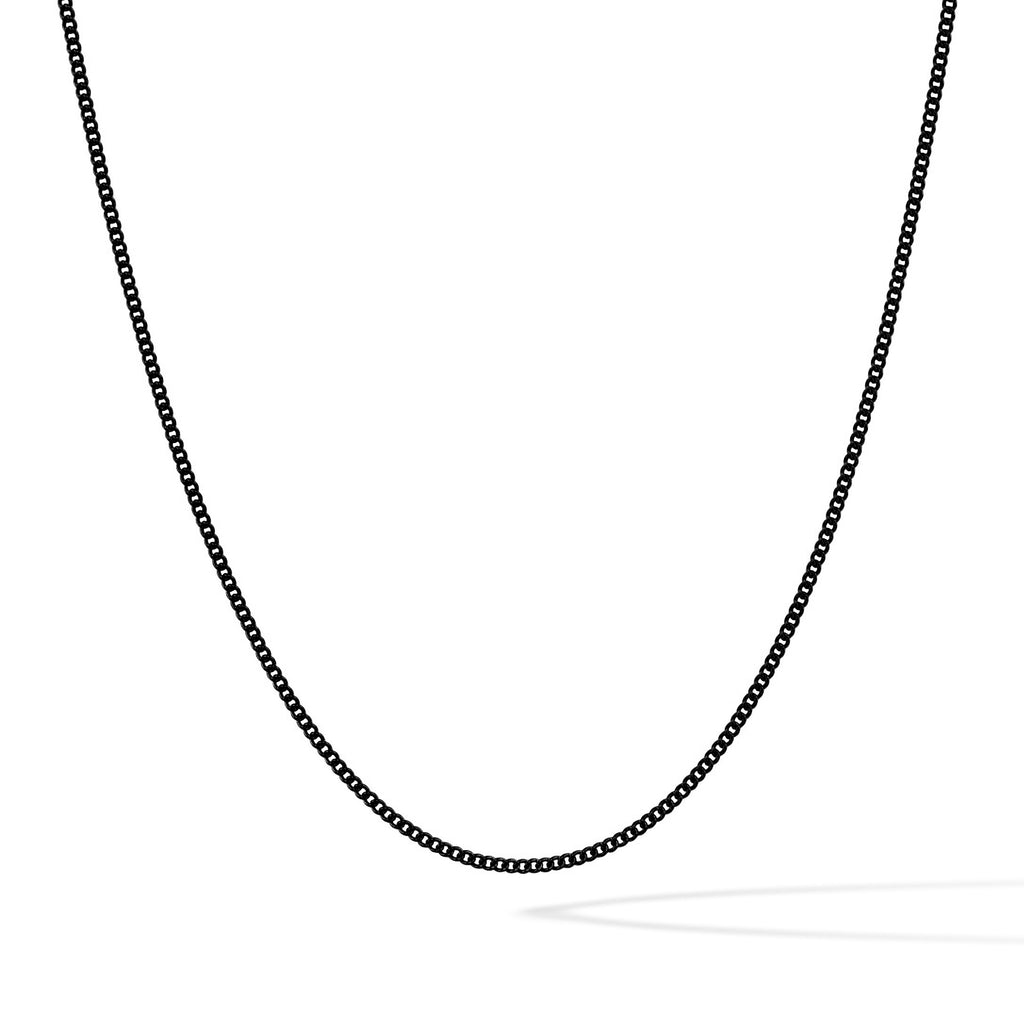MICRO CUBAN CHAIN NECKLACE, 2.2MM