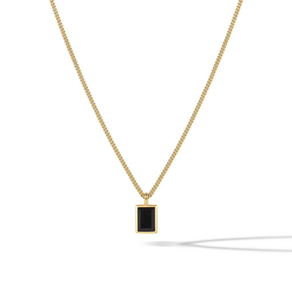 Onyx Quad Pendant - Gold Onyx