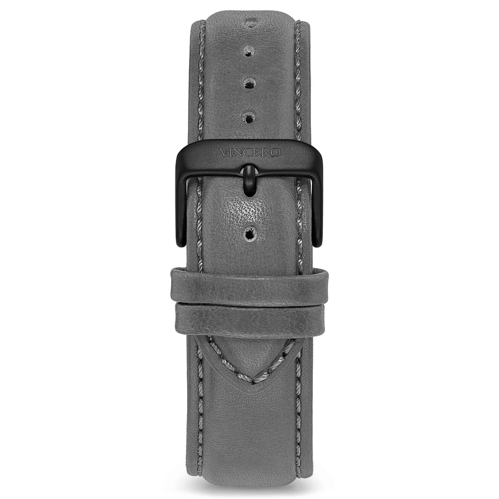 Hotodeal Replacement Leather Band For Fitbit Charge 2 - Genuine Calf Leather Strap, Grey With Silver Buckle
