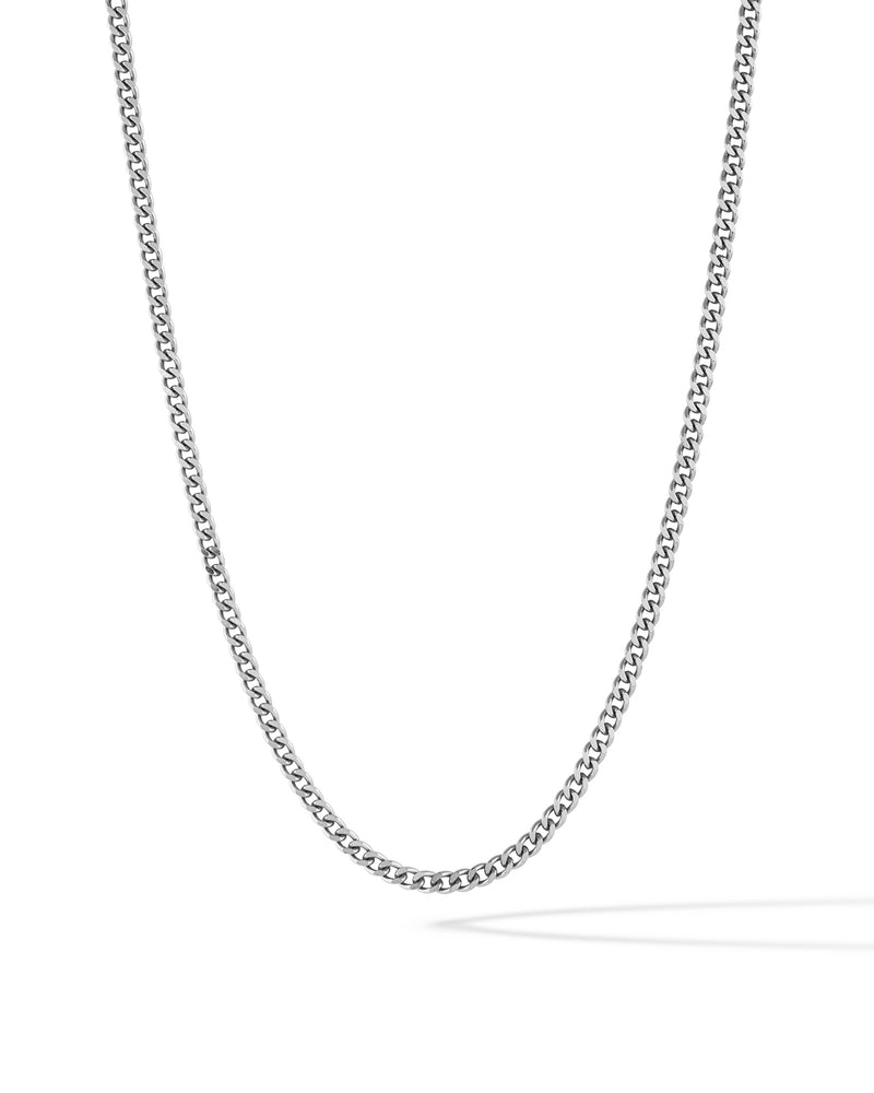 Curb Chain Necklace - Silver