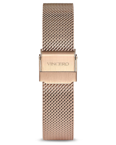 Rose gold mesh watch band new arrivals