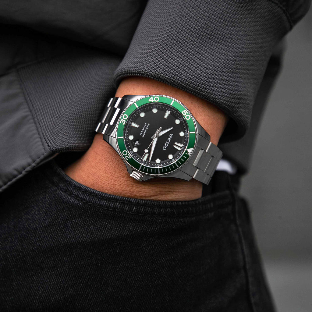 The Argo Automatic - Green/Silver | Vincero Collective