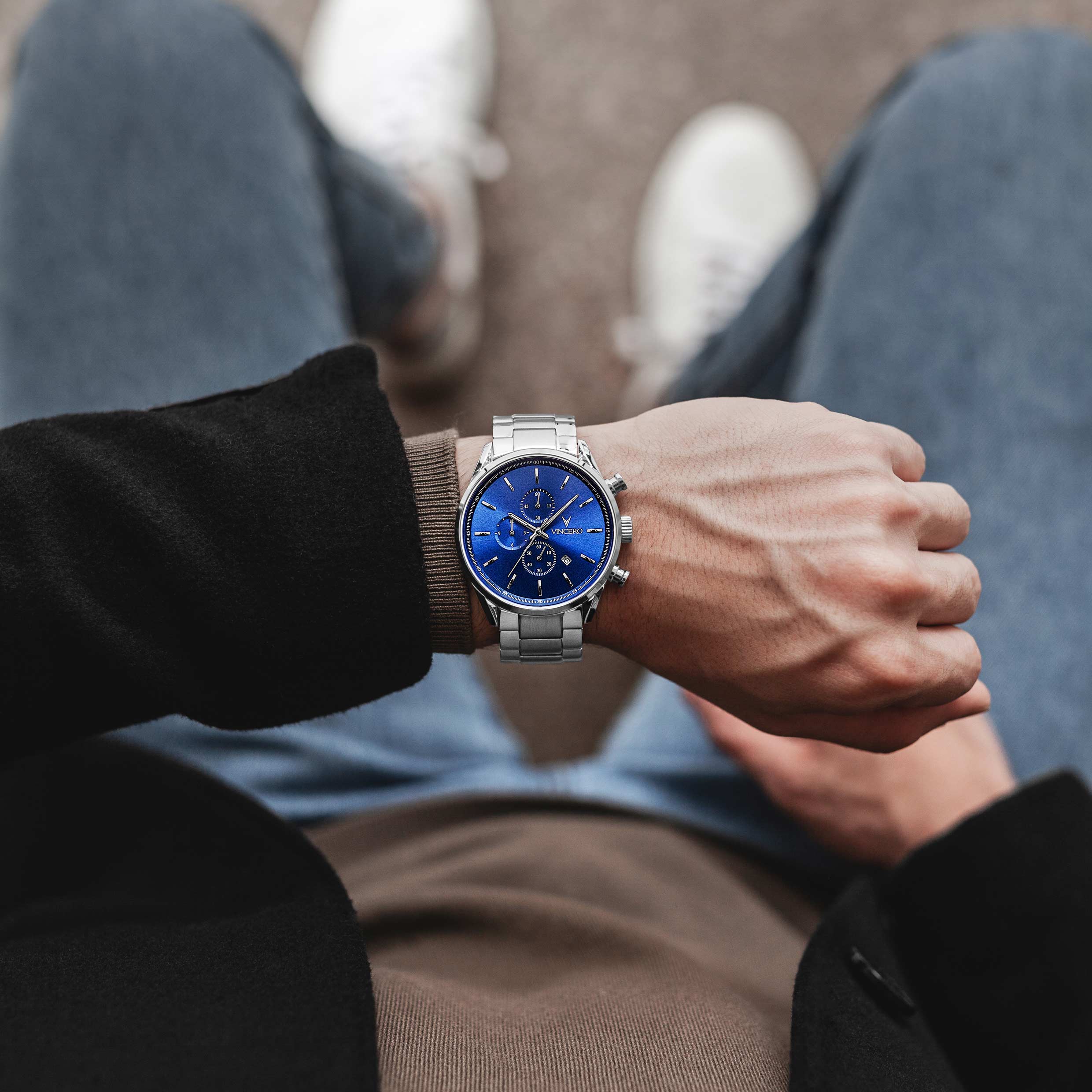 Men's Chronograph - Blue Steel | Vincero Watches | Vincero Collective