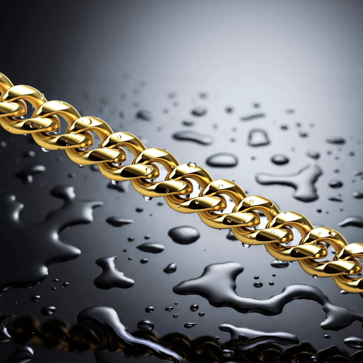 Cuban Chain Necklace, 3mm - 14K Gold