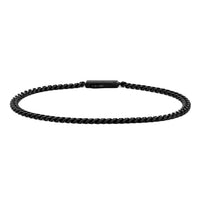 Cuban Chain Bracelet, 3mm - Stealth