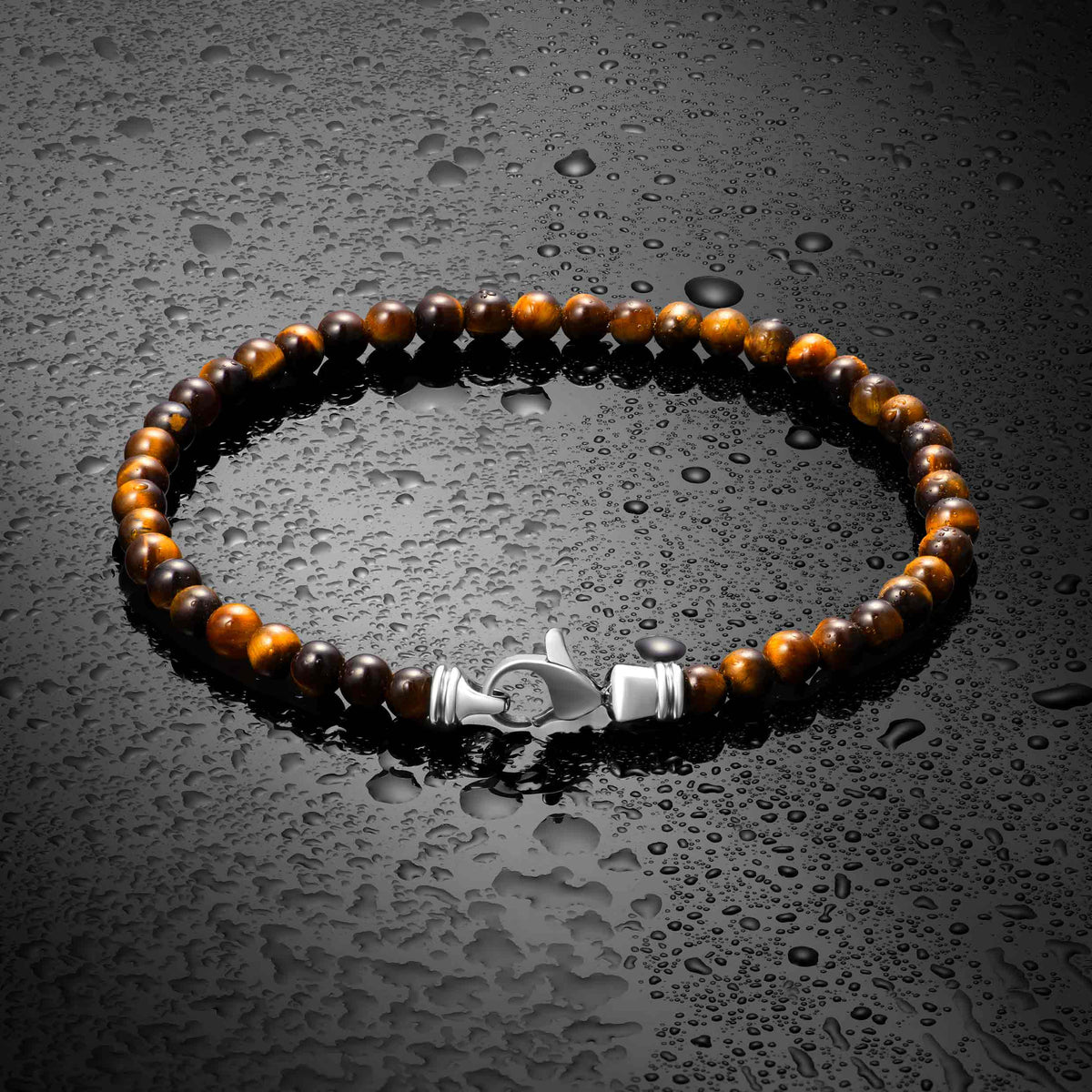 tigers eye 4mm bracelet for men