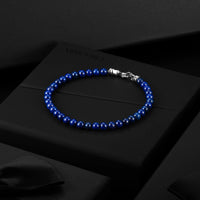 Spiritual Bead Bracelet, 4MM - Lapis Lazuli