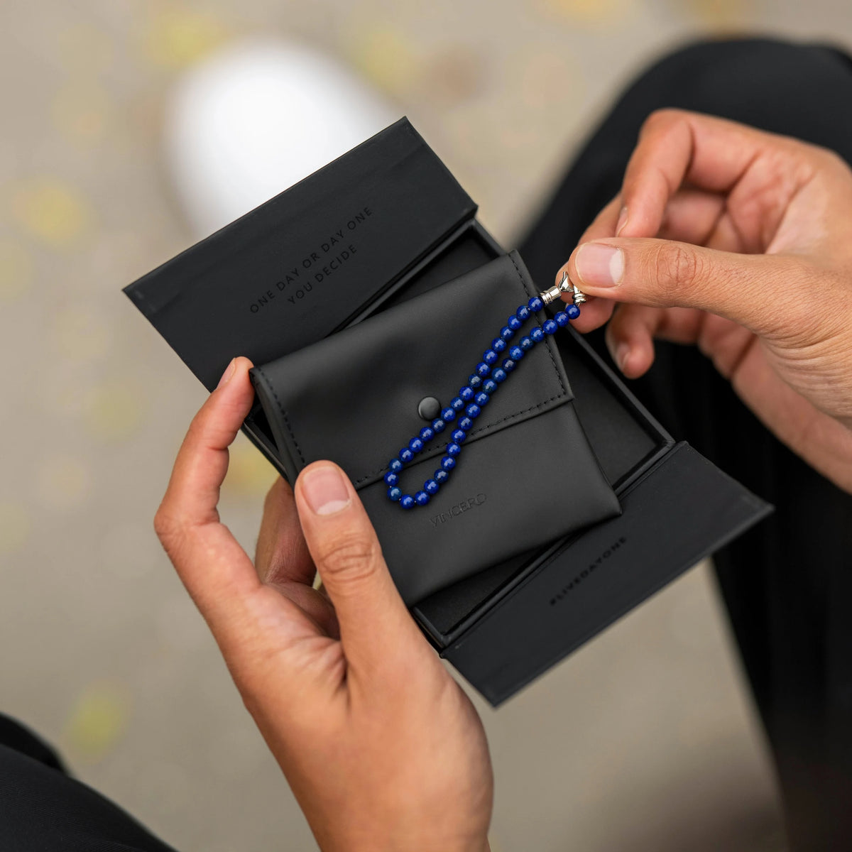 Lapis lazuli 4mm bracelet for men