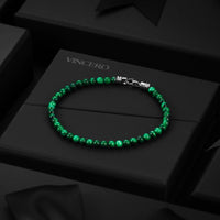 Spiritual Bead Bracelet, 4MM - Malachite