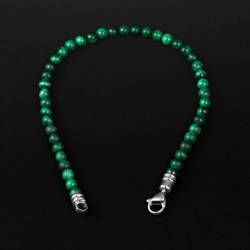 Spiritual Bead Bracelet, 4MM - Malachite