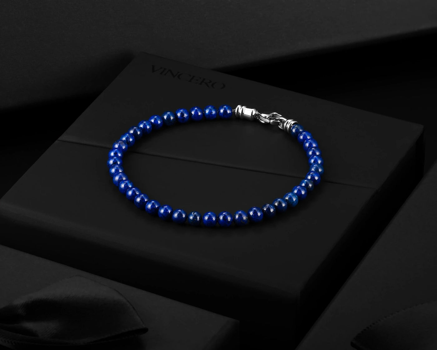 Lapis lazuli 4mm bracelet for men