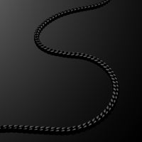 Black chain on a black background