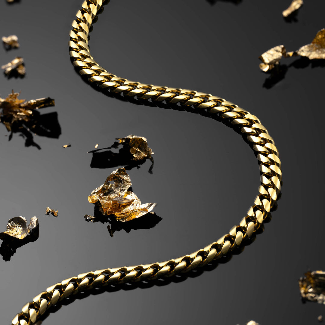 Cuban Chain Necklace, 5MM - 14K Goldhover image