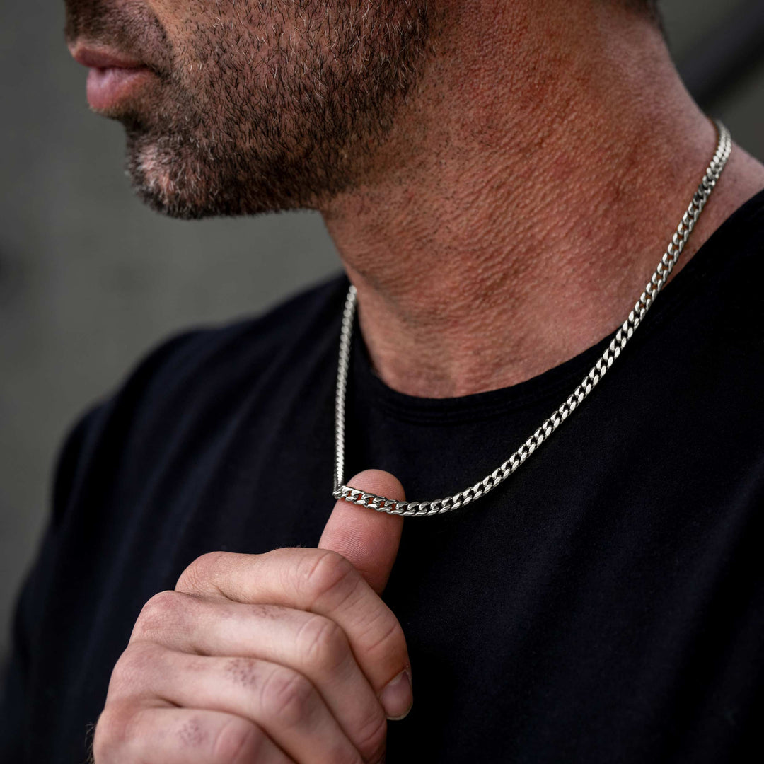 Cuban Chain Set, 5MM - Silver Sethover image