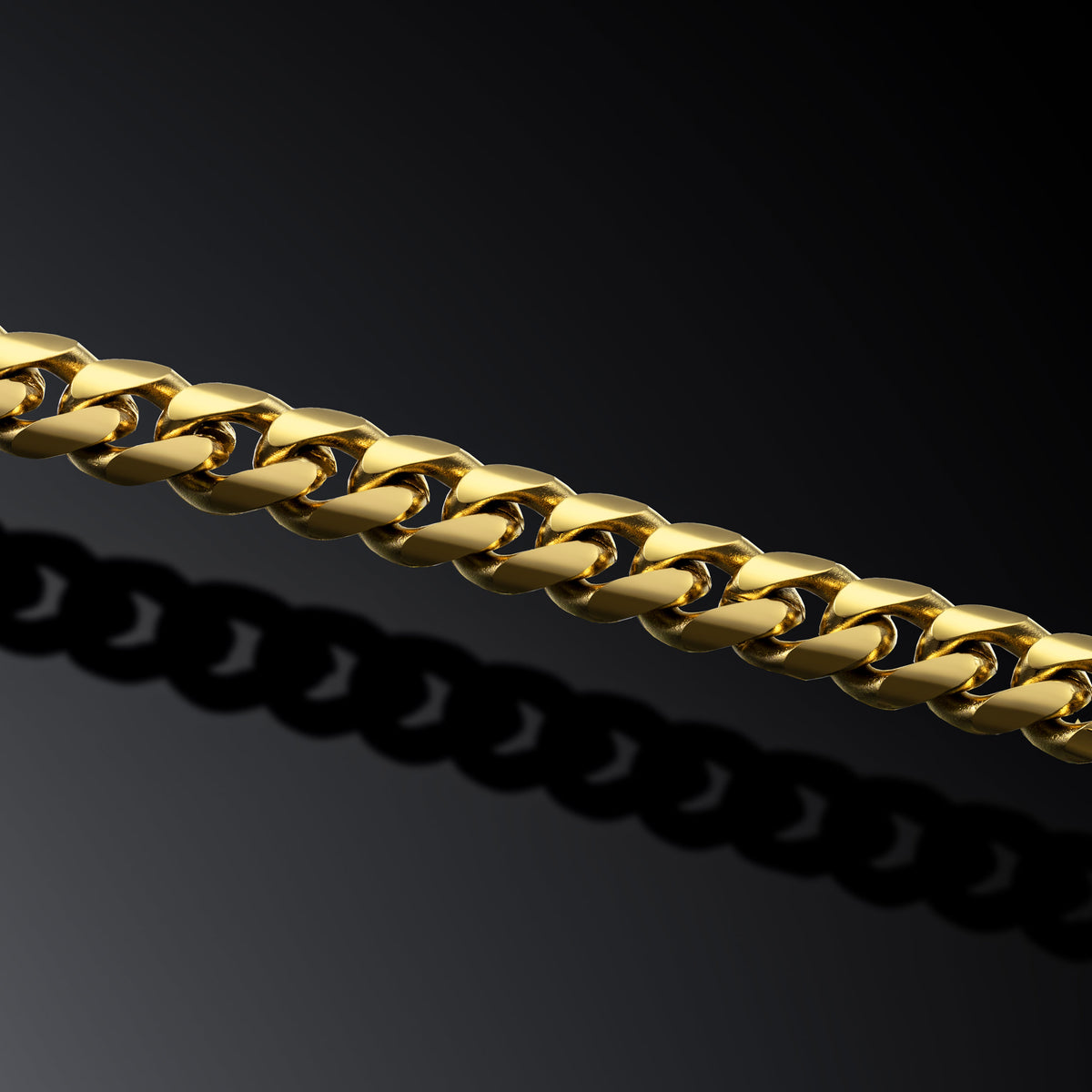 Cuban Chain Necklace, 5MM - 14K Gold
