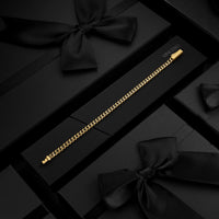Cuban Chain Bracelet, 5MM - 14K Gold