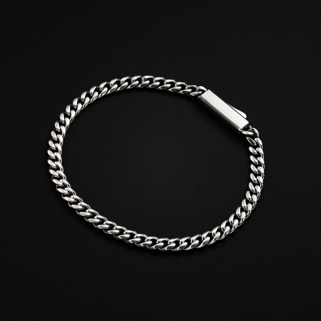 Cuban Chain Bracelet, 5MM - Silverhover image