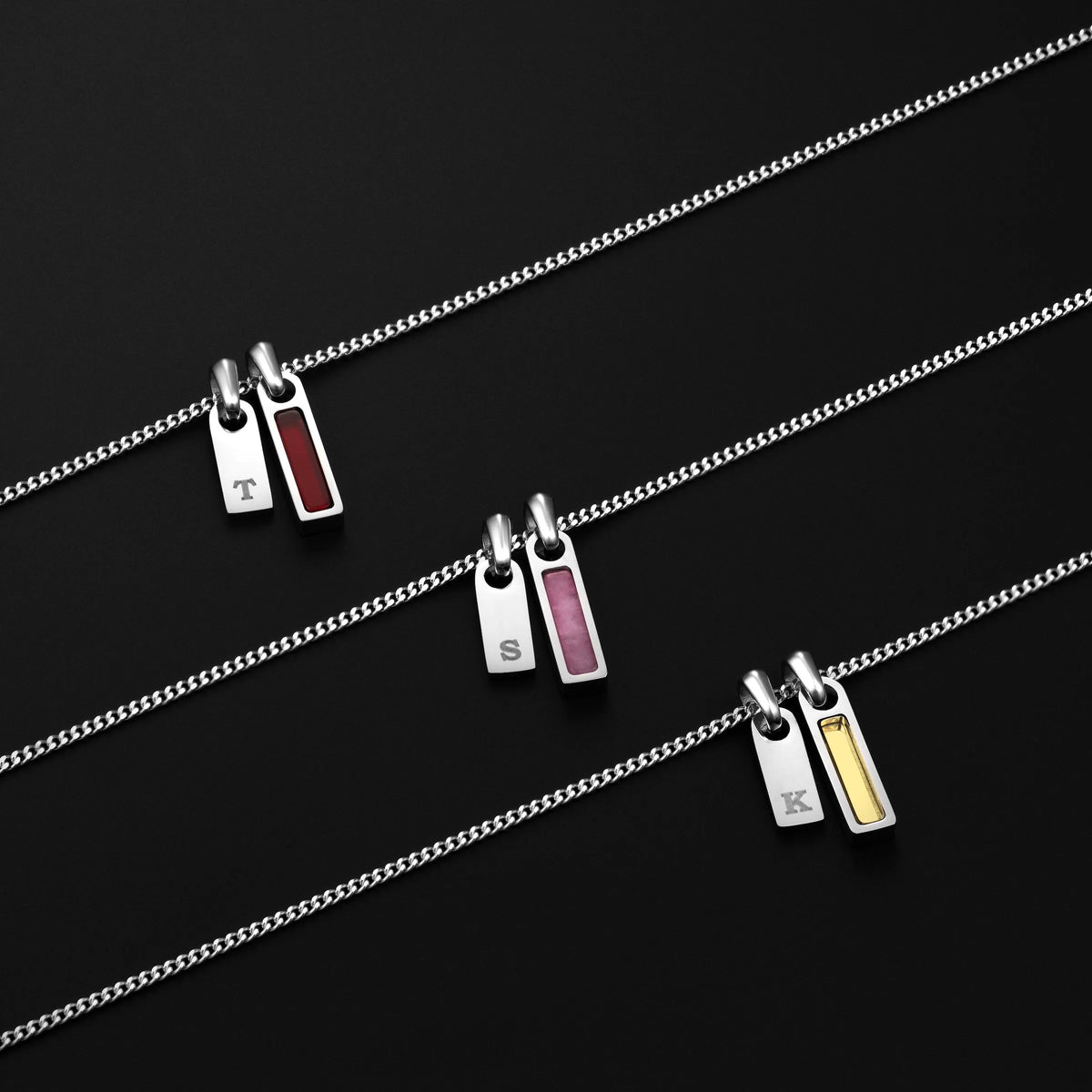 Mens Birthstone Pendant