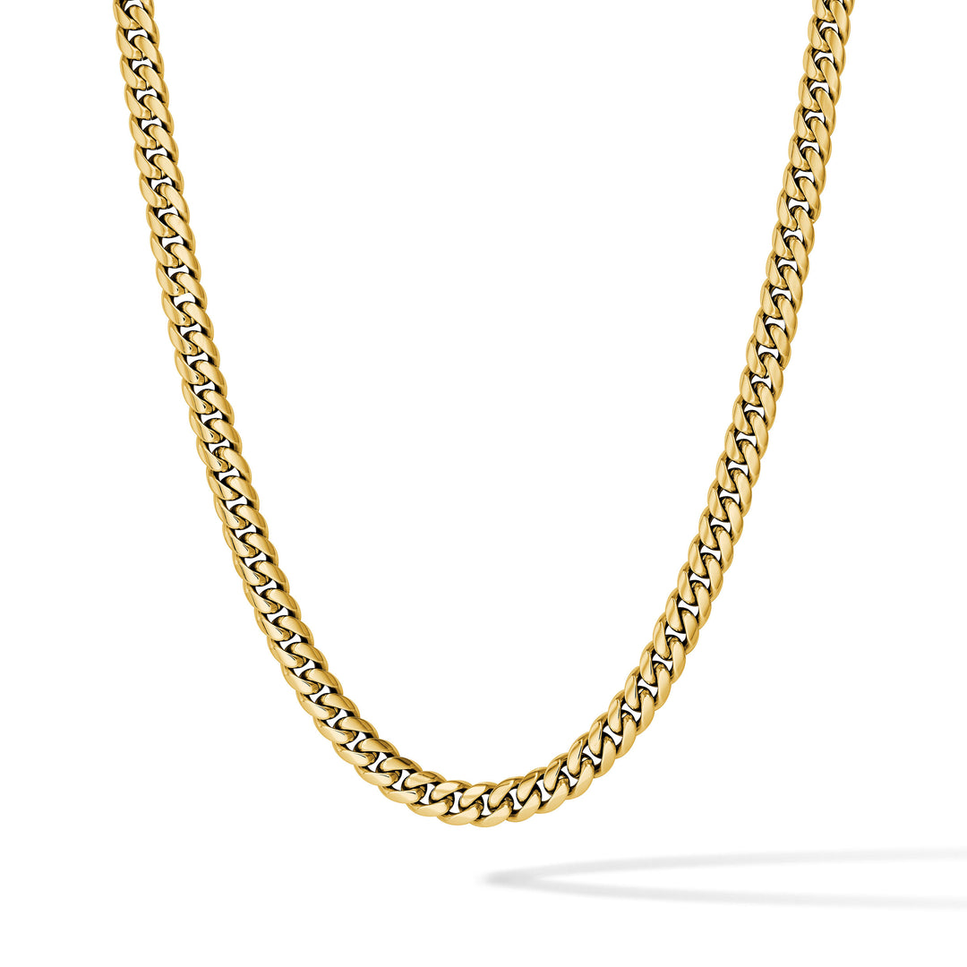 Cuban Chain Necklace, 8MM - 14K Gold