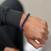 Spiritual Bead Bracelet, 8MM - Lapis Lazuli