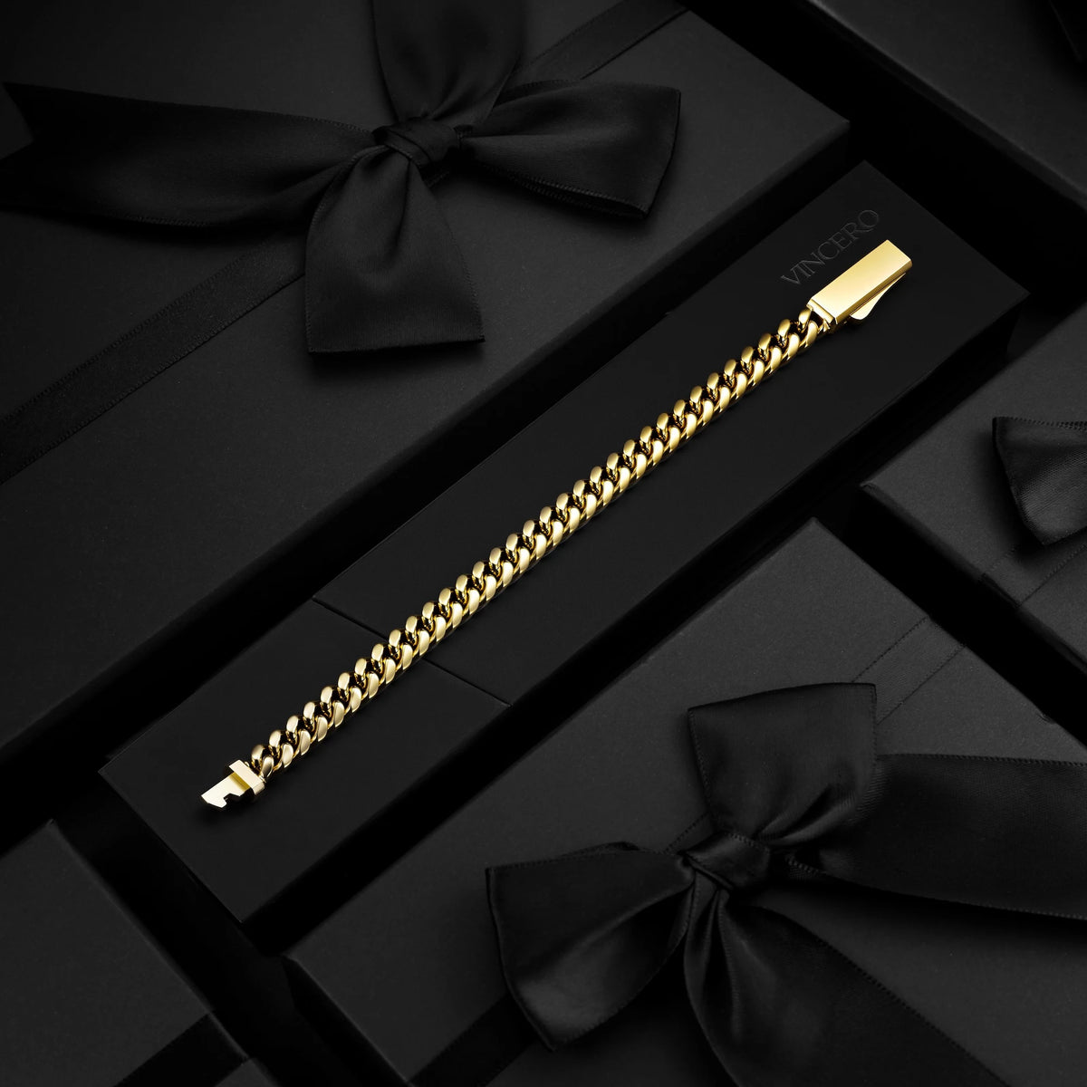 Cuban Chain Bracelet, 8MM - 14K Gold