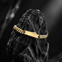Cuban Chain Bracelet, 8MM - 14K Gold