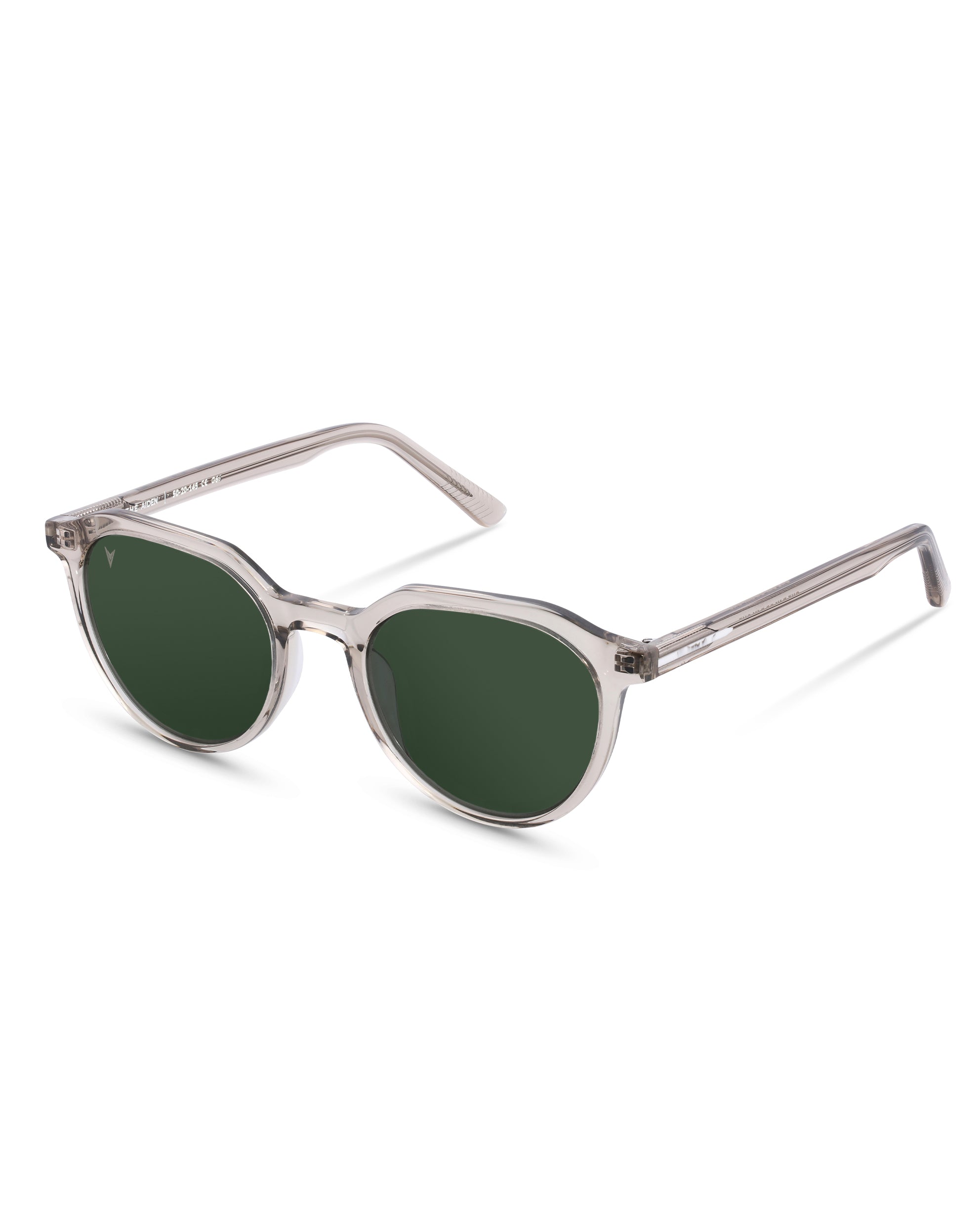 Clear Champagne Square Acetate Sunglasses Online - Full-Rim - Powerful - 1.6 Basic Tint Lenses