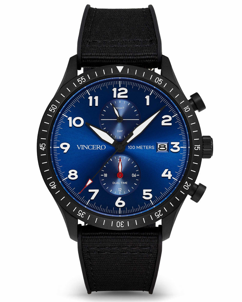 The Altitude Pilot Watch - Cobalt Blue