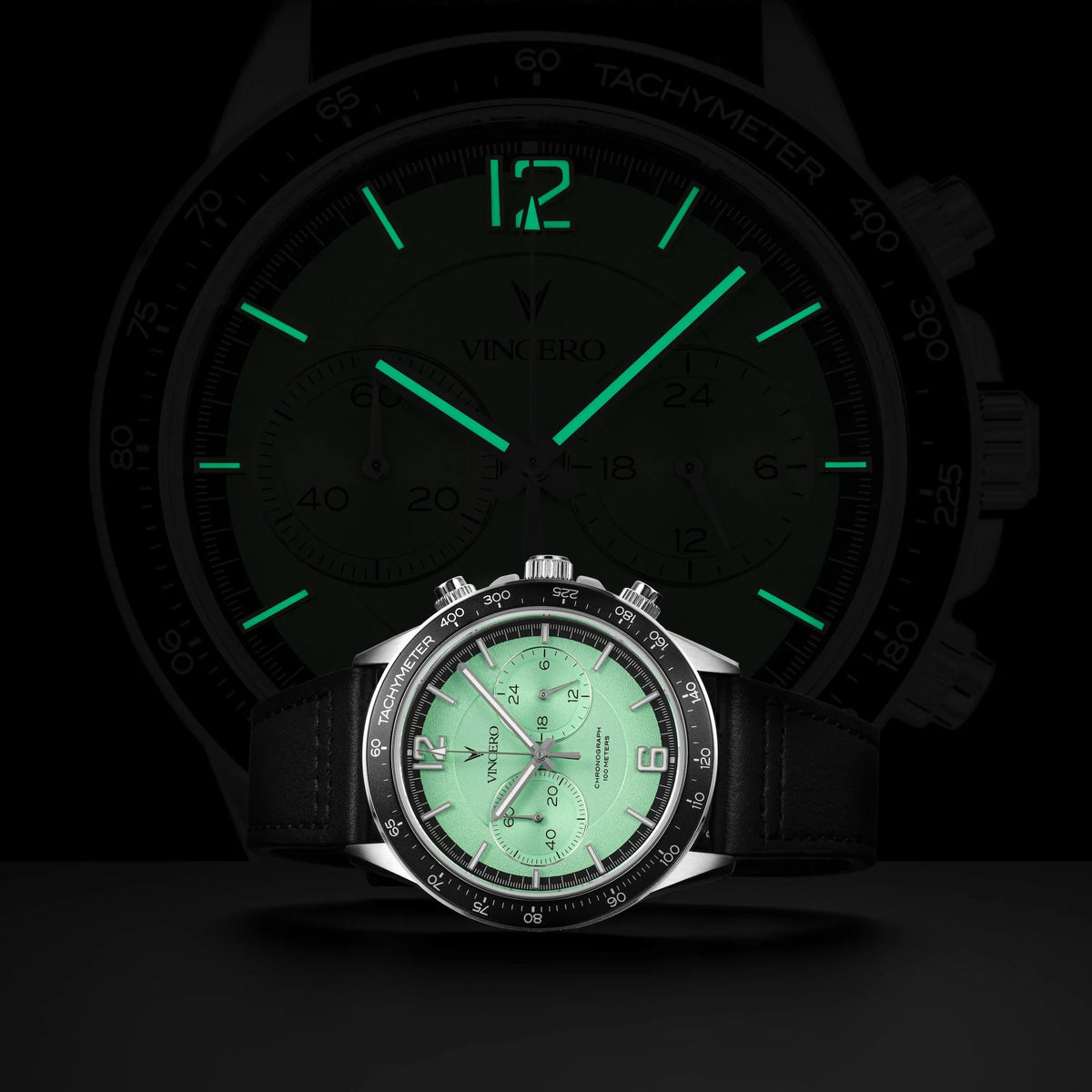 Frosted Jade Green Watch