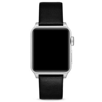 Vincero Mens Leather Apple Watch Strap Black