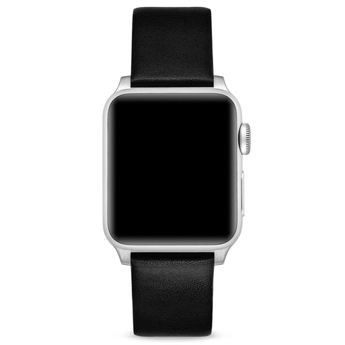 Apple Watch Leather Band - Silver Hardware 41mm