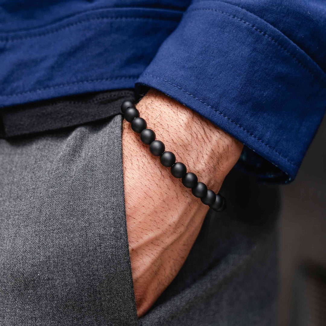 Spiritual Bead Set 8mm - Green & Black Onyxhover image