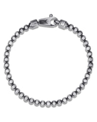 Bead Bracelet - Oxidized Silver