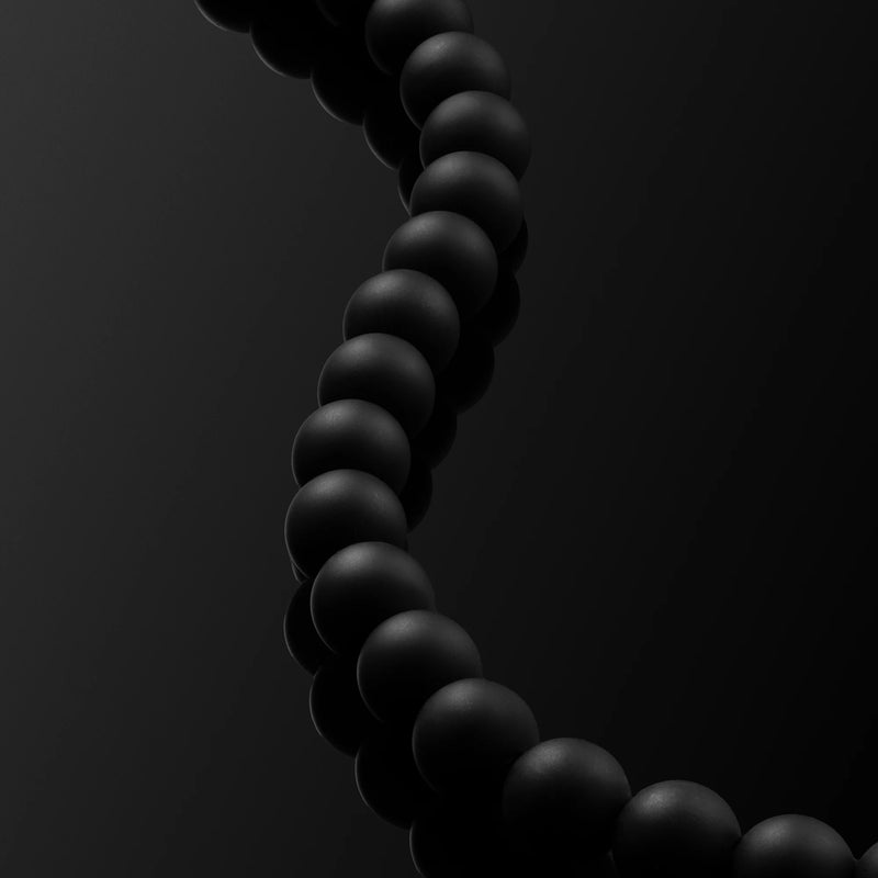 Spiritual Bead Set 8mm - Black Onyx & Riverstone