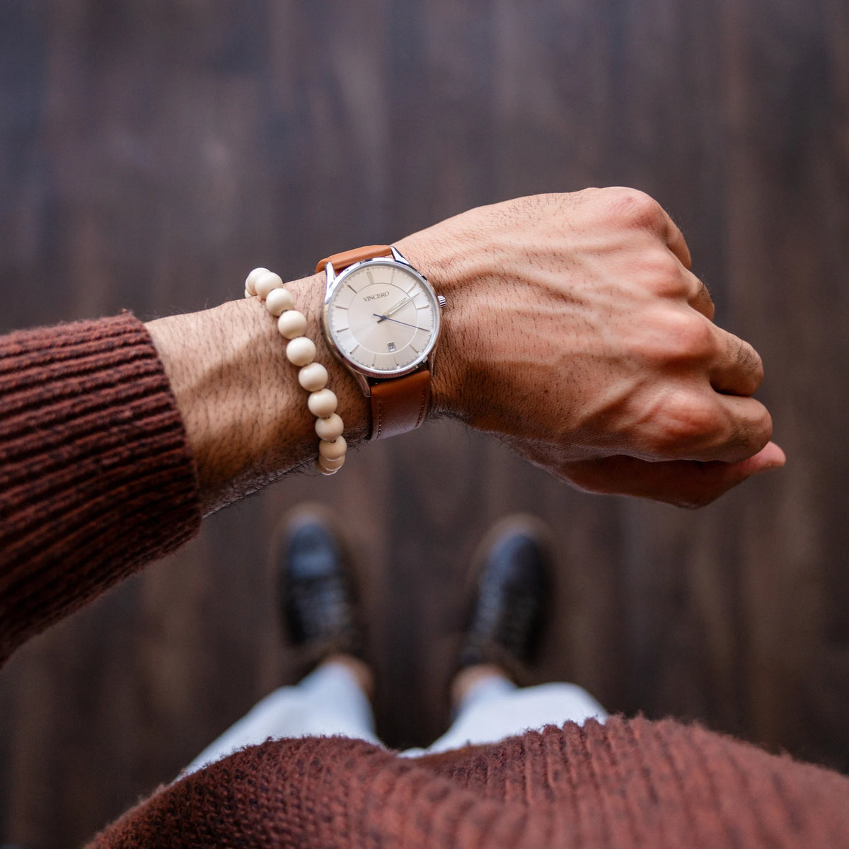 riverstone bead 8mm bracelet 