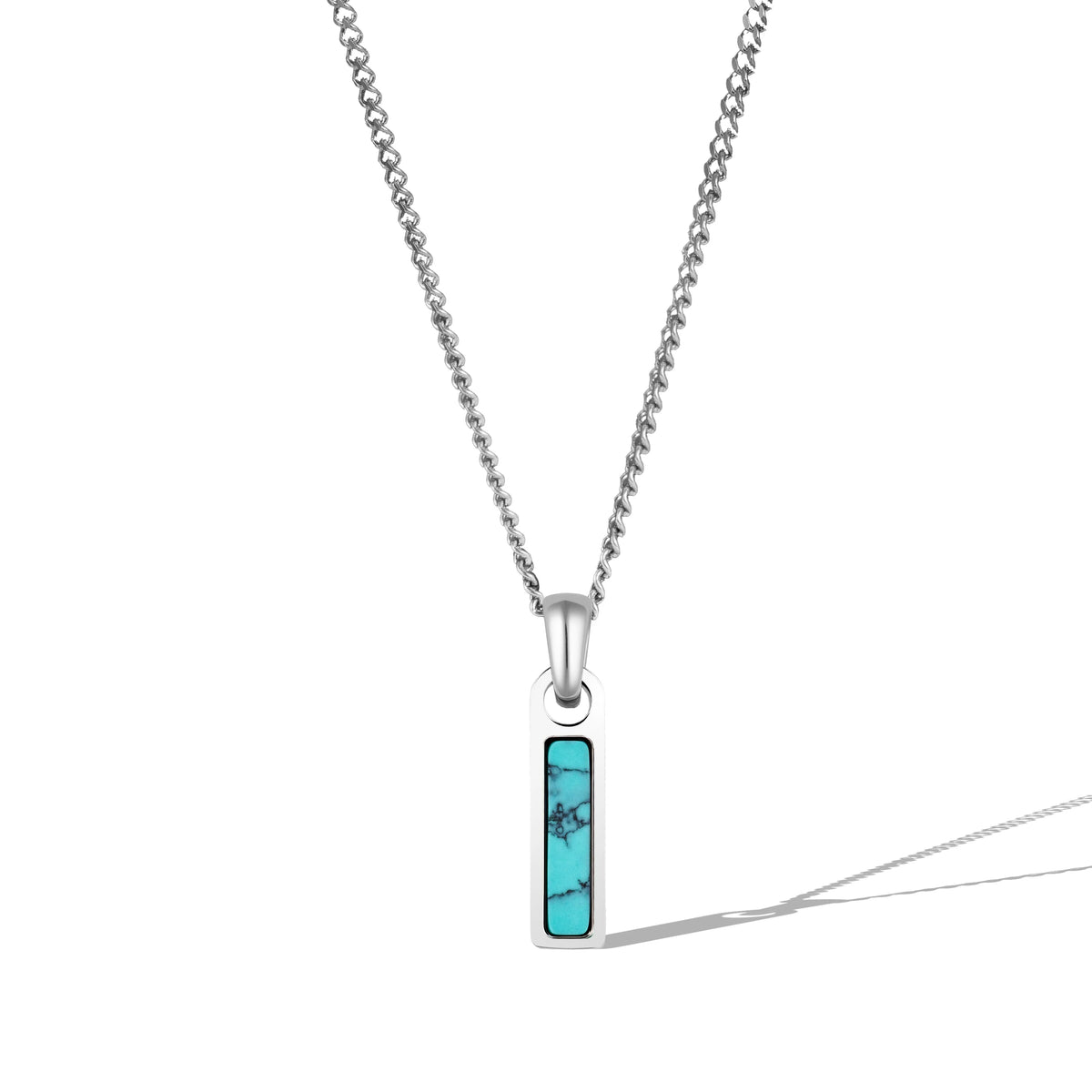 Mens Turquoise Birthstone Pendant