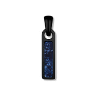 black mens september birthstone pendant
