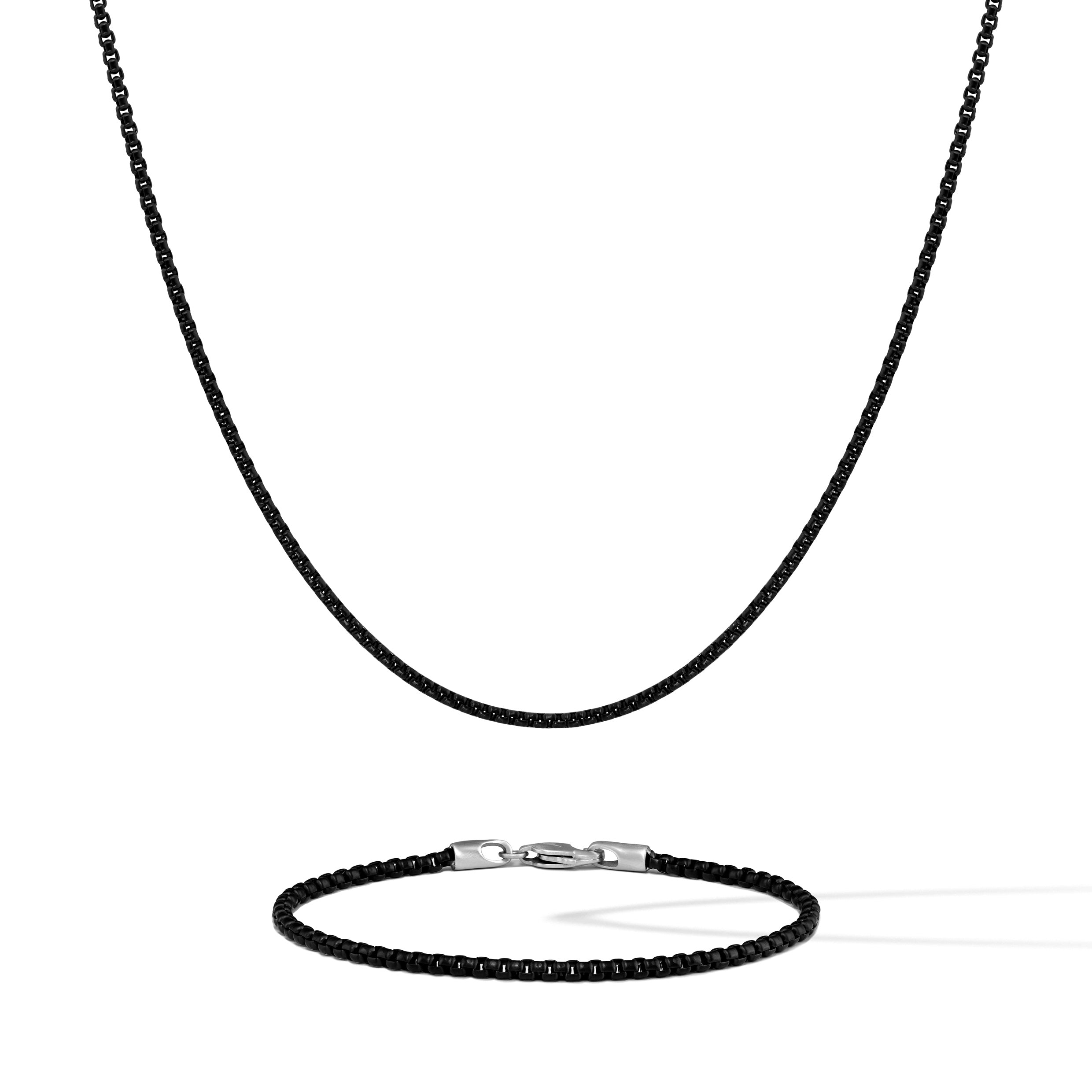 Box Chain Set - Black