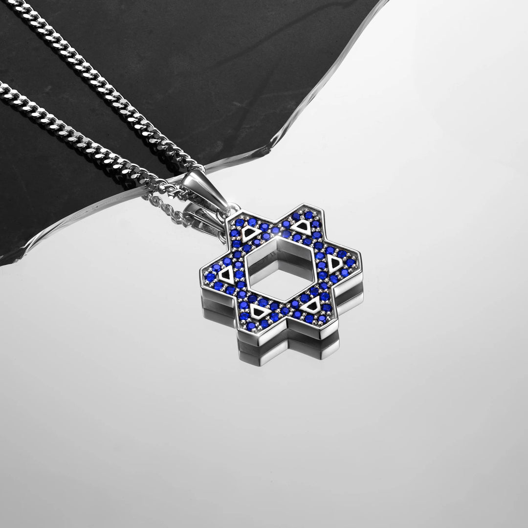 Star Of David Pendant - Sapphirehover image