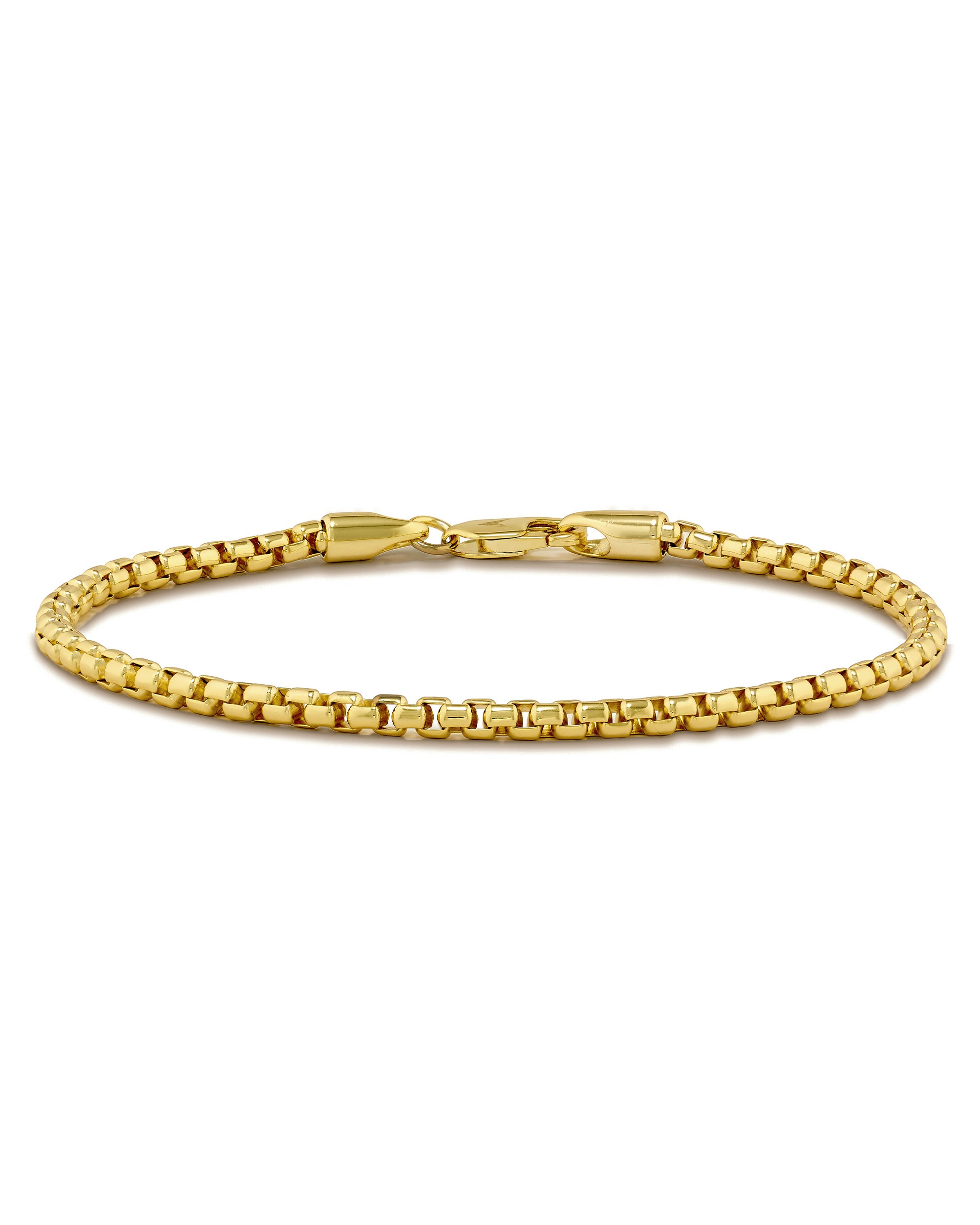 Automic Gold Round Box Bracelet | Minimalist Sustainable Fine Jewelry