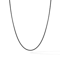 Box Chain Necklace, 2MM - Black