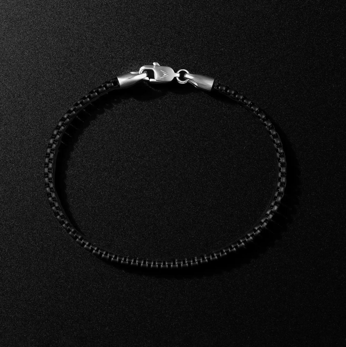 Men's Box Chain Bracelet - Black | Vincero Collective Men's Box Chain Bracelet - Black | Vincero Collective