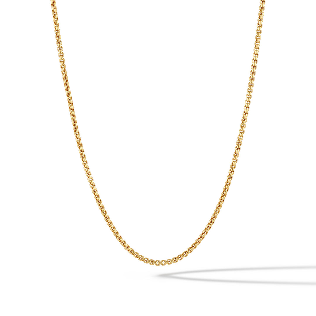 Box Chain Necklace, 2MM - 14K Gold
