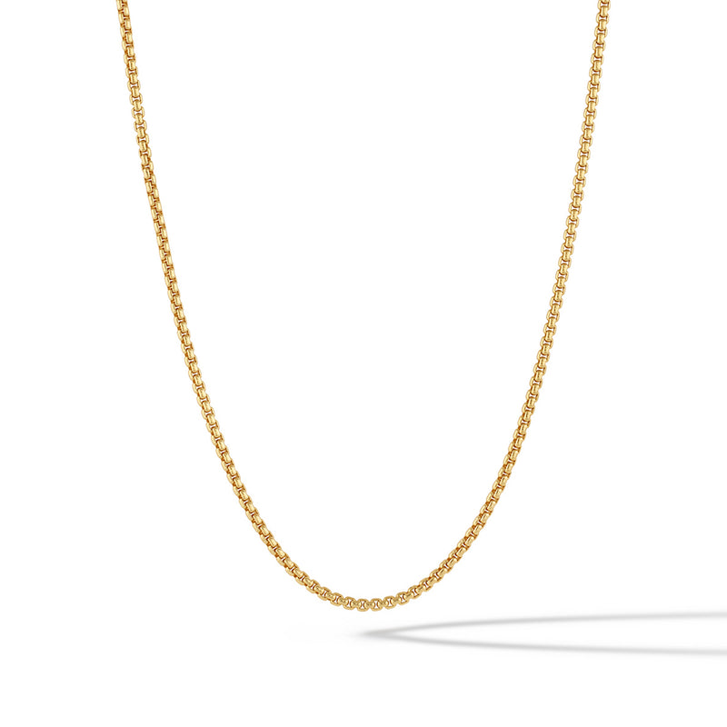 Box Chain Necklace, 2MM - 14K Gold