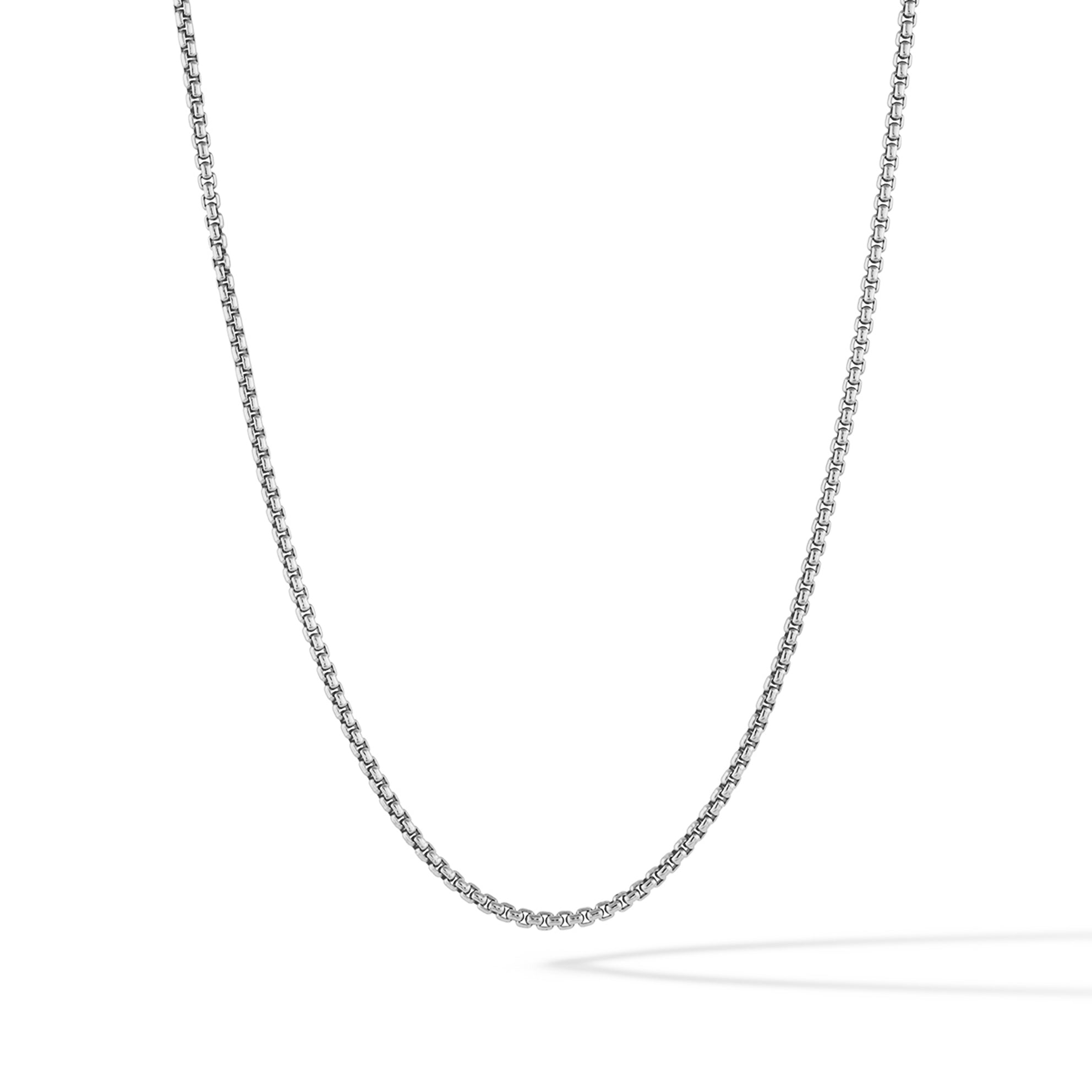 Men's Silver Box Chain Necklace | Vincero Collective
