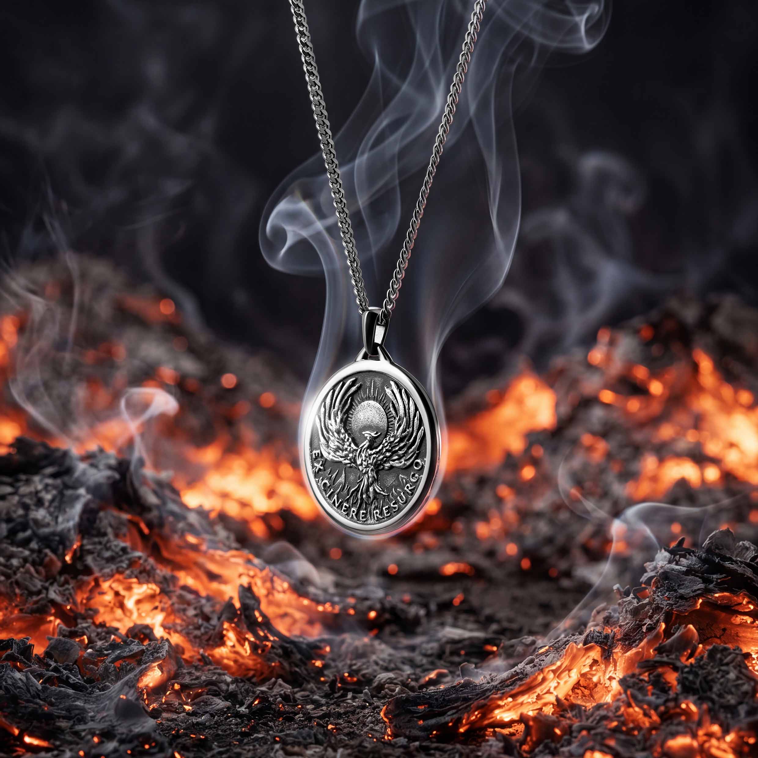 Built Different: Phoenix Pendant - Sterling Silver | Vincero